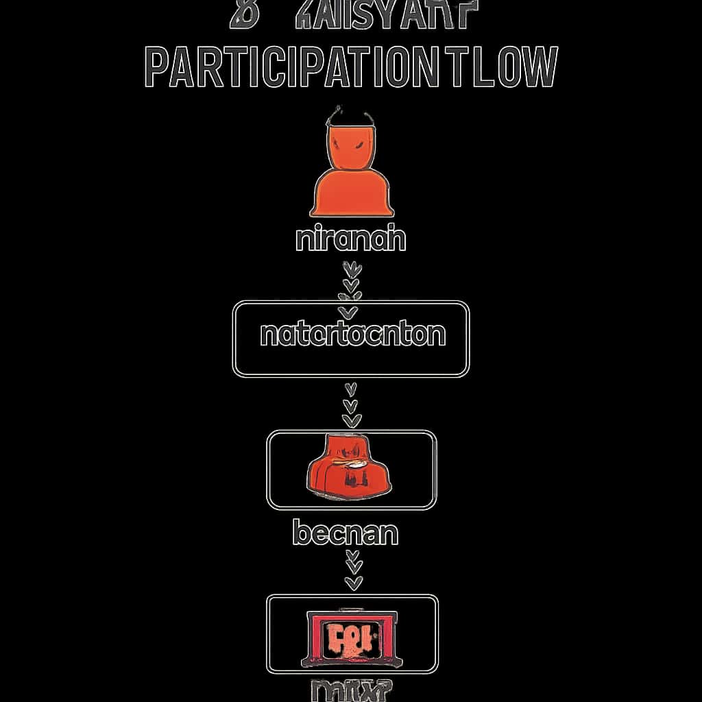 Diagram illustrating the steps in the Rummy 91 Participation Flow.