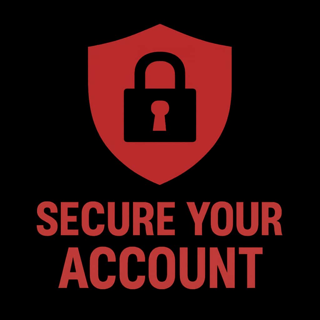 A badge representing online account security for Rummy 91.