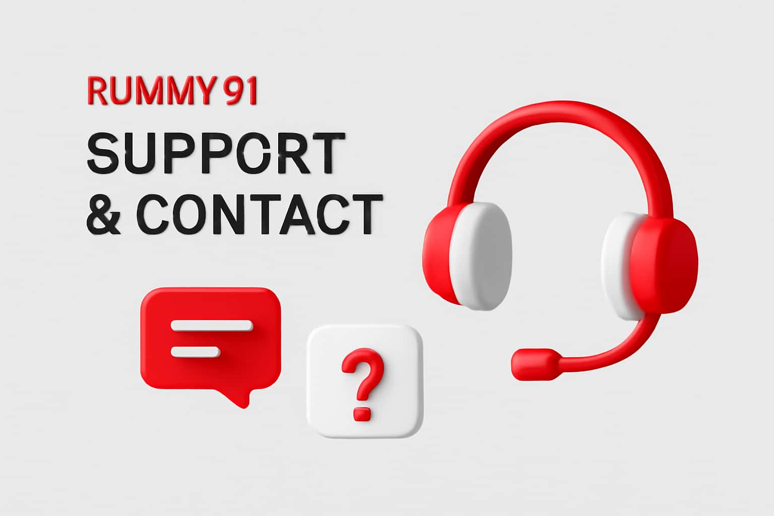 Rummy 91 Support & Contact Interface